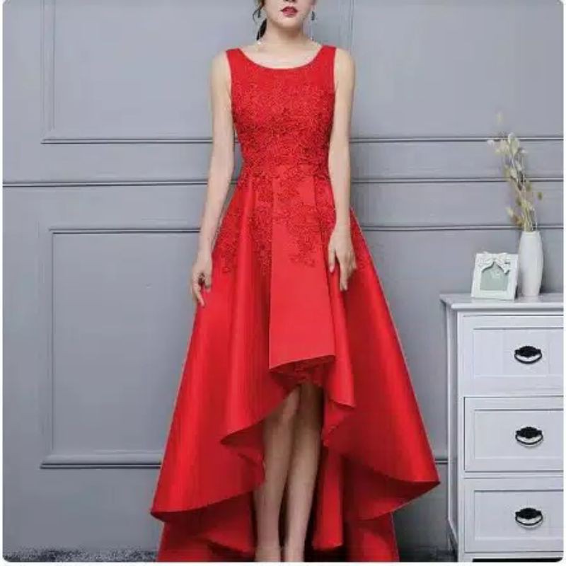 Baju Cheongsam Wanita Dewasa Dress Shanghai Imlek Sincia Remaja Merah Mini Maxi Murah Cewek Gaun