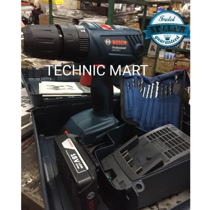Bosch GSB 180 LI 18V Cordless Impact Drill/ Bor Tembok Baterai Bosch