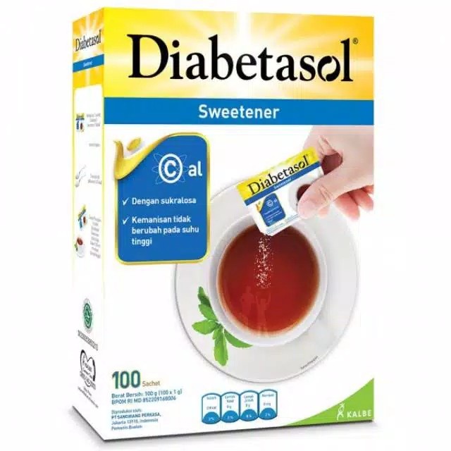 

Diabetasol Zero Calori Sweetener 100 x 1.5 g [100 Sachet]