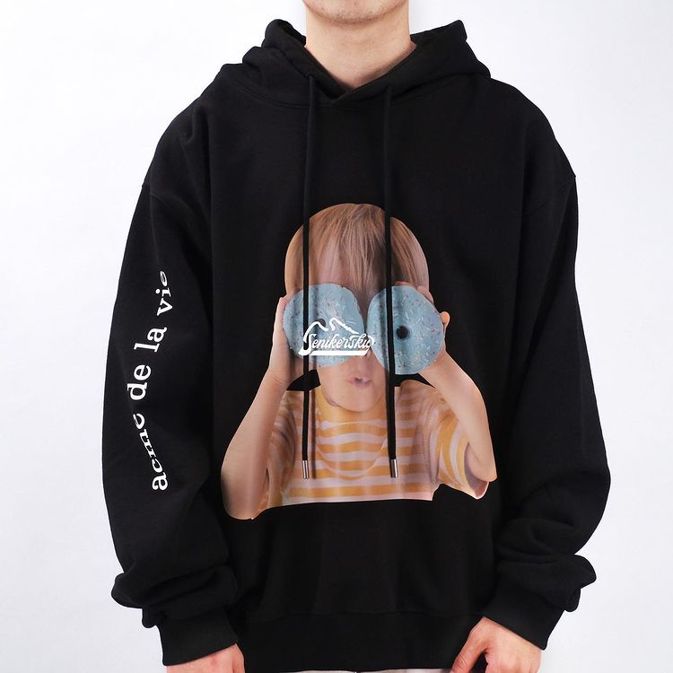 ADLV Donut Blue Boy Black Hoodie