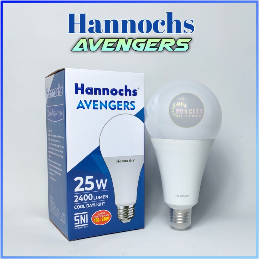 Hannochs Lampu LED Avengers 25 Watt - Cahaya Putih