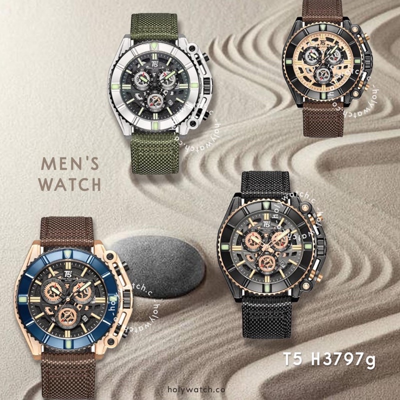 [READY STOCK] JAM TANGAN PRIA T5 H3797G ORIGINAL