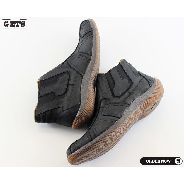 Sepatu Boots Pria Kulit Asli Original Keren Berkualitas Terbaik Model Resleting STG - ATTAYA DESIGN