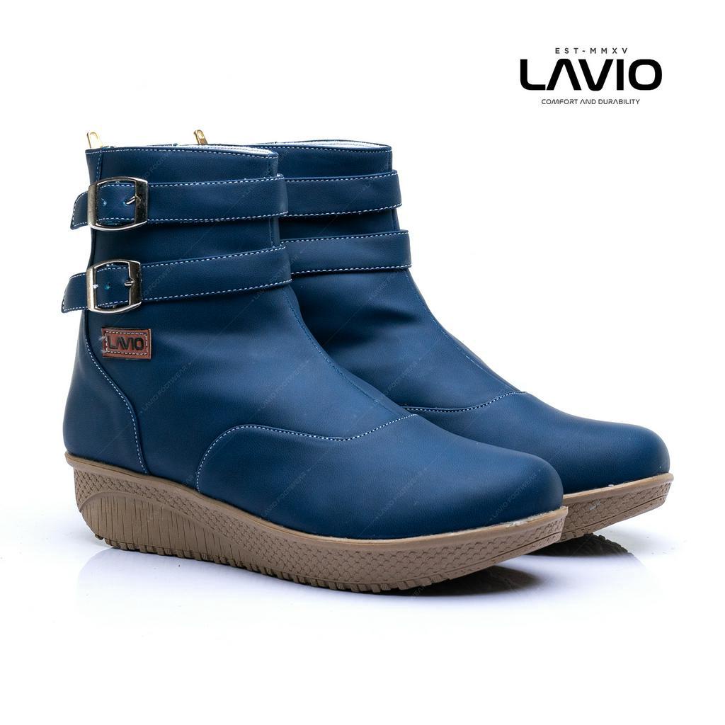 Sepatu Boots Wanita Cewe Keren Korea Kekinian Lavio Maleoo Original New Model