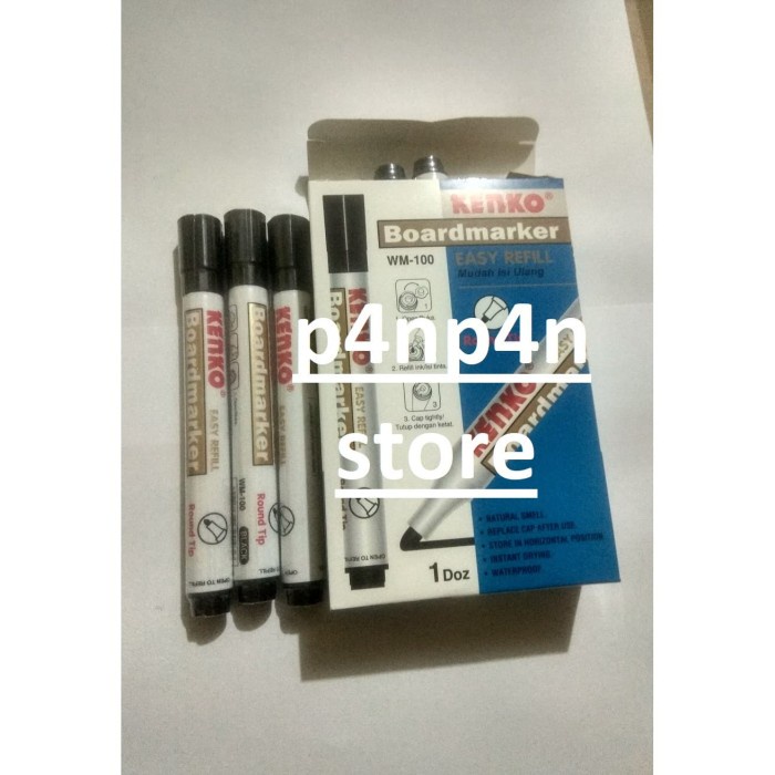 

Aman 1 Lusin Spidol White Board Marker Kenko Wm-100 (Black) Hot Sale