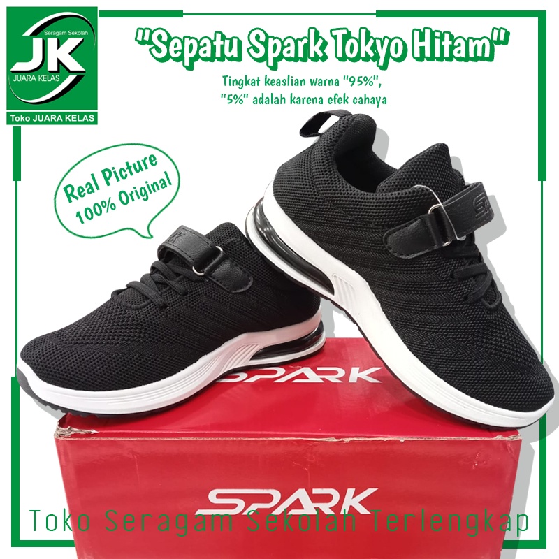 Jual [Toko Juara Kelas] Sepatu Spark Tokyo Hitam Putih - Sepatu