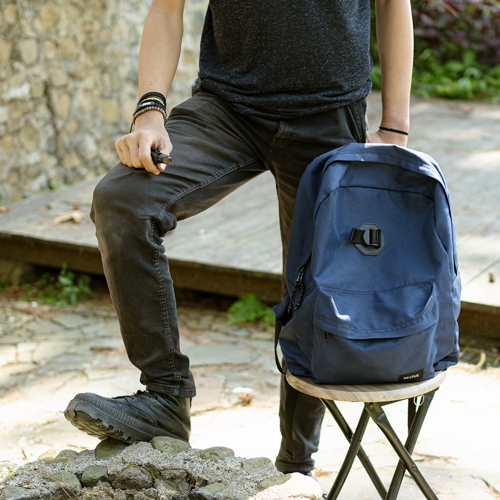 REVIVE Triton Backpack Hitam | Ransel | Tas Sekolah Murah Pria Wanita