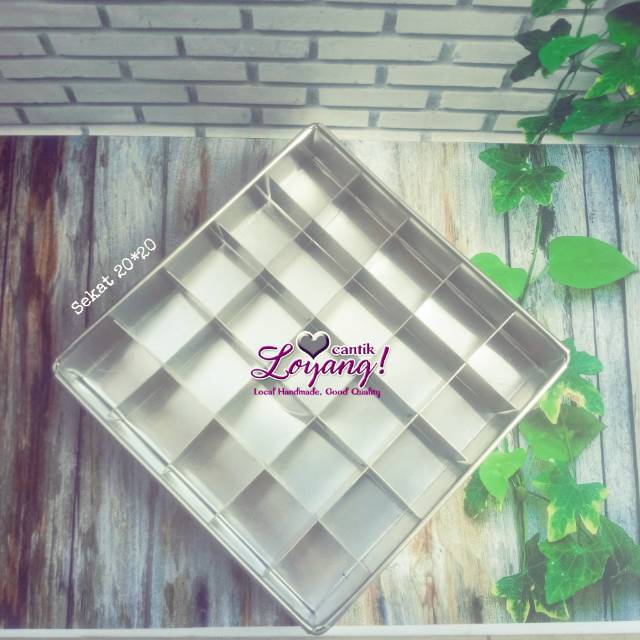 Loyang cake potong /Sekat 20*20