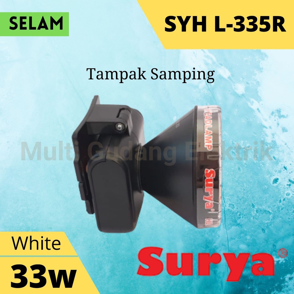 Senter Kepala Surya SYH L 335 R Headlamp 33 Watt Putih