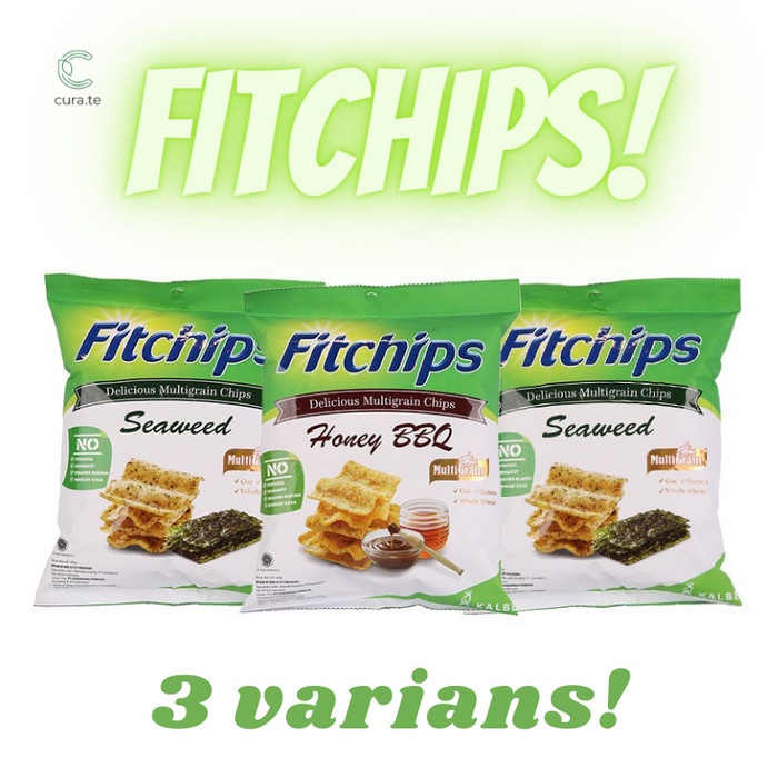 TERLARIS FITCHIPS MULTIGRAIN 50GR | KERIPIK SNACK CEMILAN DIET SEHAT - Honey BBQ