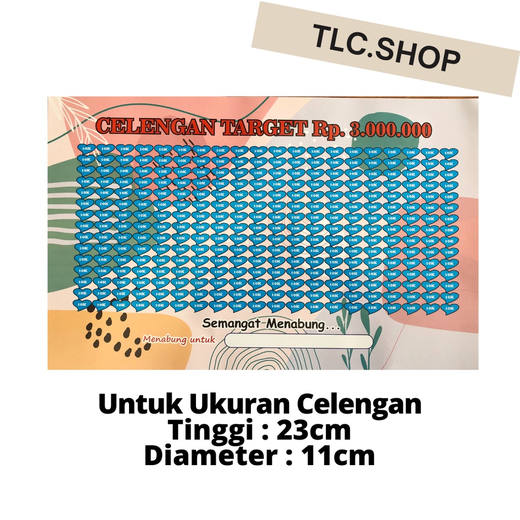 STICKER CELENGAN TARGET READY XL / STICKER CELENGAN XL