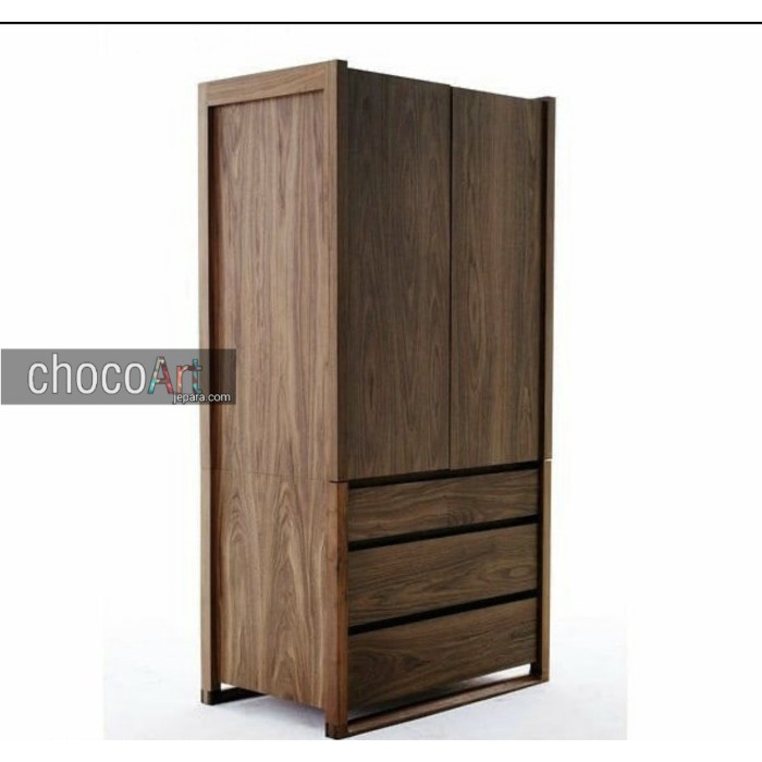 Lemari pakain kayu jati minimallis by chocoart jepara lemari jepara lemari terbaru asli jepara