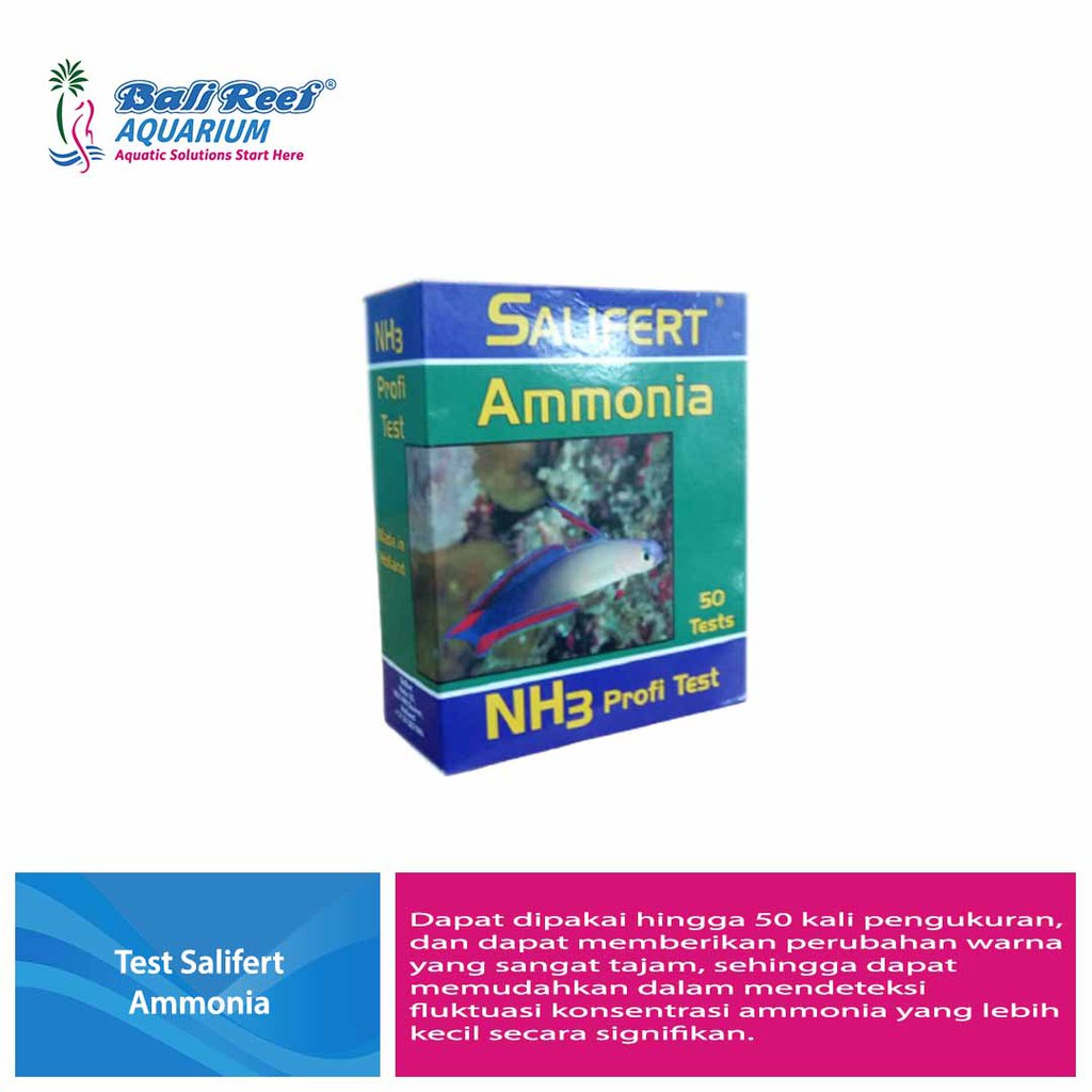 Salifert Test Kit Amonia Alat Test Nh3 Nh4 Tes Kadar Ammonia Dalam Aquarium Merk Salifert