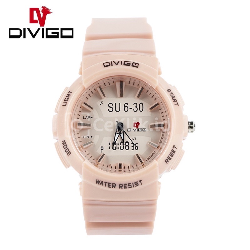 Jam Tangan Fashion Pria/Wanita Anti Air DIVIGO Warna D-13