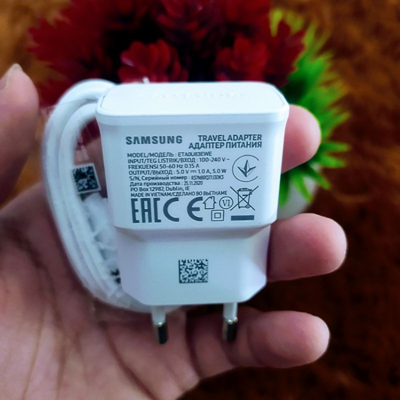 Cas Samsung A10 A10S A01 M10 Asli Original Ori Bawaan HP Charger Casan Ces