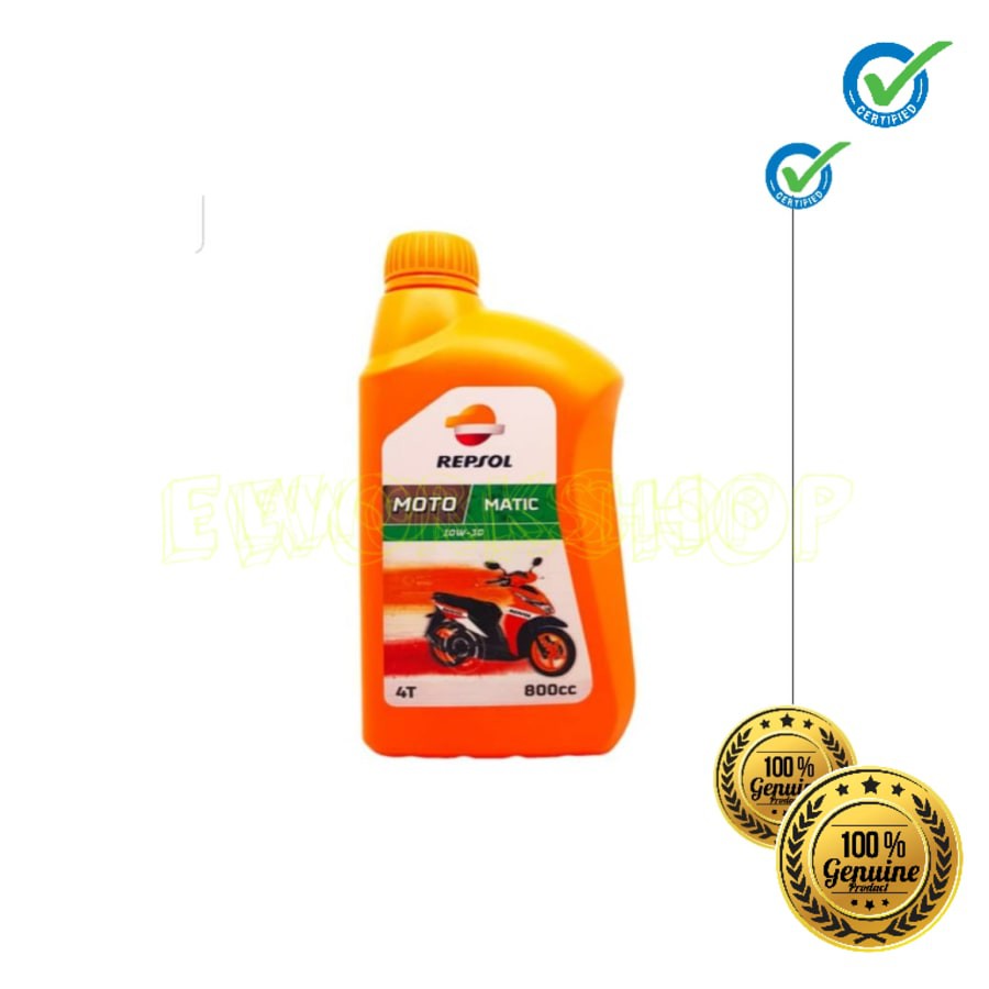 OLI REPSOL MOTO MATIC 10W-30 4T 0,8 L 100% Original Product