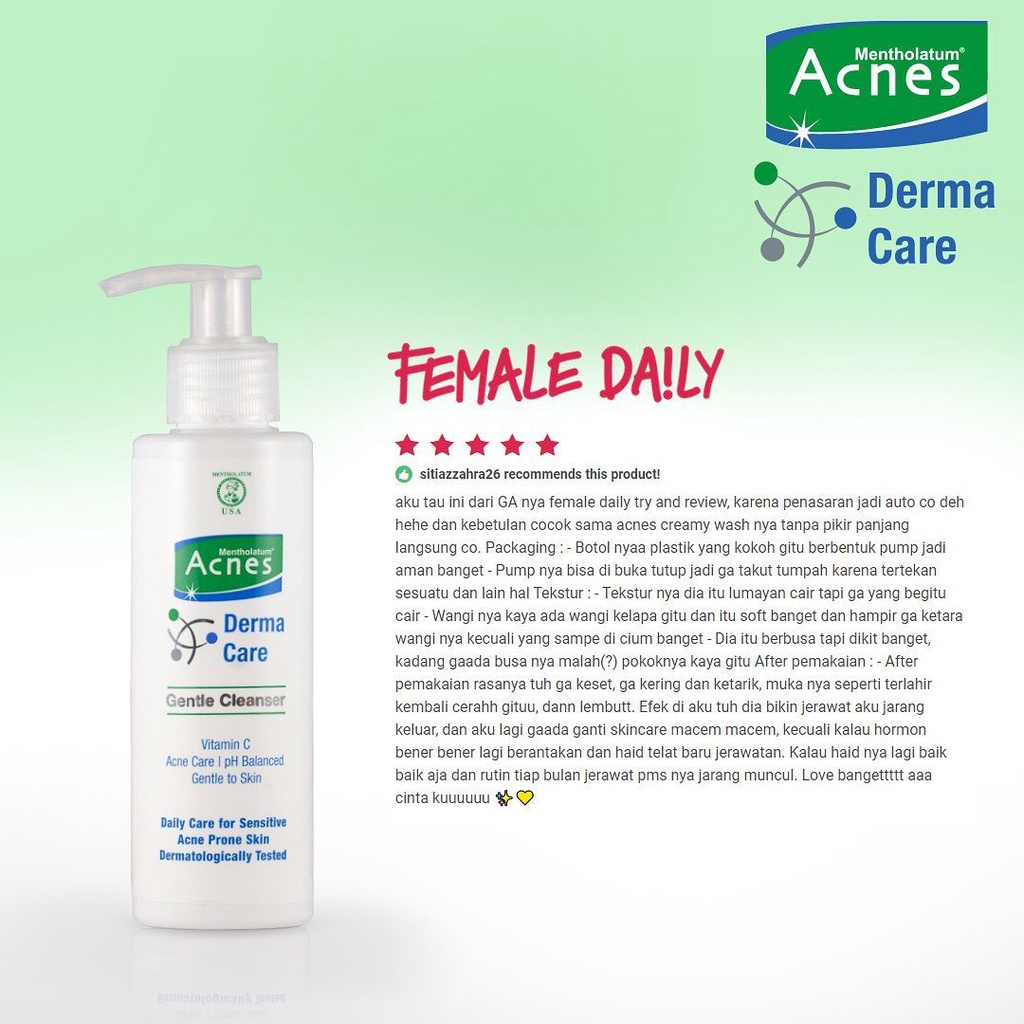 ACNES Derma Care Anti Blemish Essence 20ml Gentle Cleanser 120ml