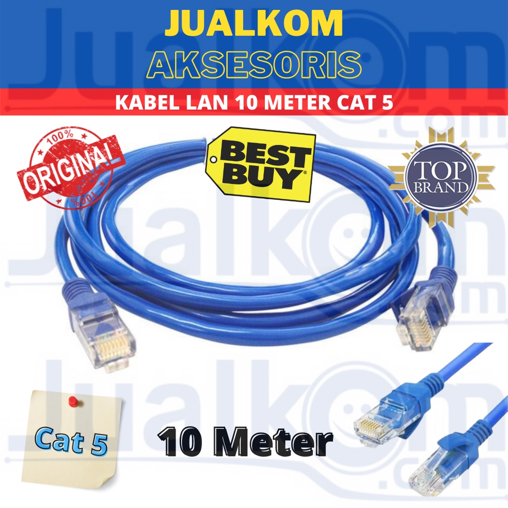 KABEL LAN 10 METER CAT 5