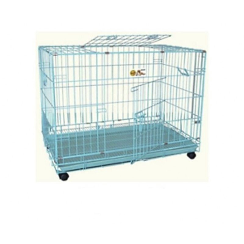 Octagon K-205 Kandang 02 Roda Besi Kuat Tebal Kucing Anjing Hewan