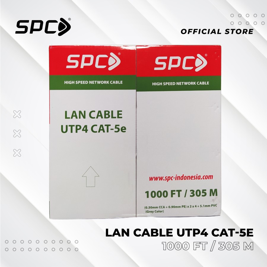 KABEL LAN UTP ZIMM LINK CAT 5e CCA 305m - SPC