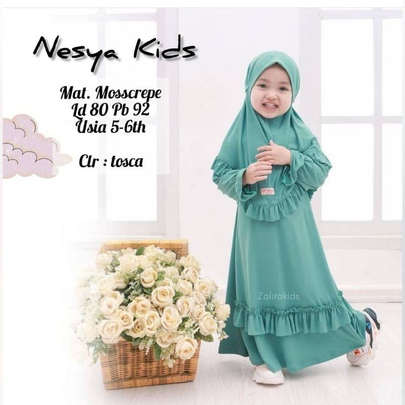 Gamis Anak Murah Umur 1-8 Tahun. ( Nessya Syar'i Kids )