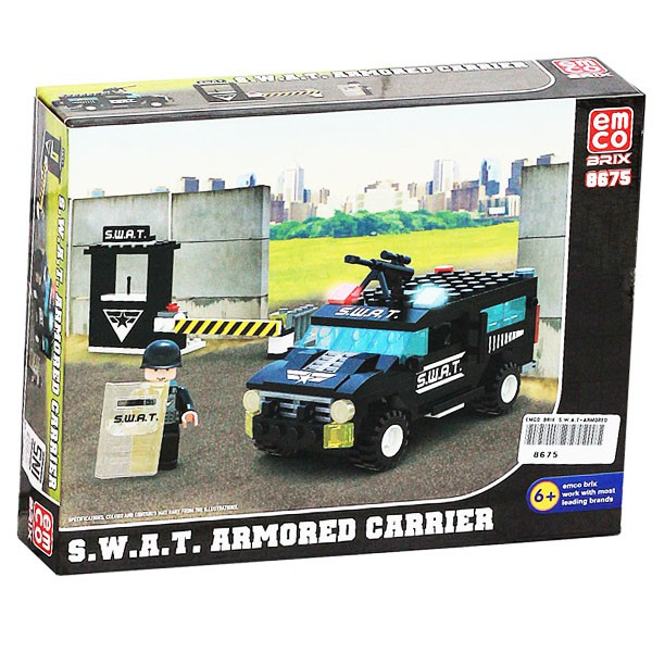 Lego Mobil Polisi Emco Brix S.w.a.t-armored Carrier Aus-1105