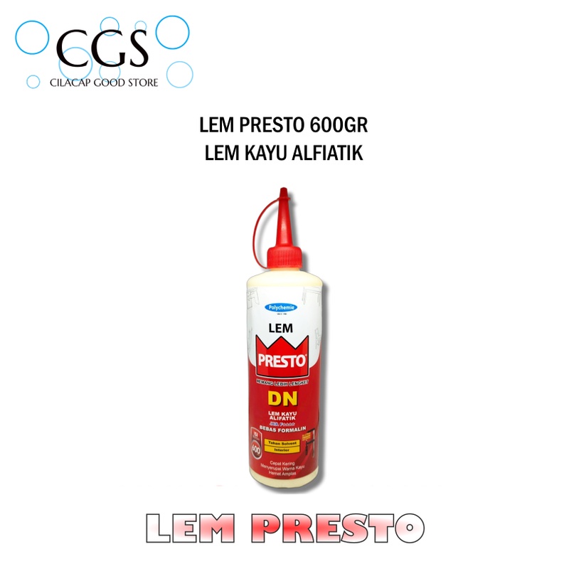 

LEM PRESTO 600 Gram - lem kayu - lem hpl - lem triplek - lem kertas - lem keramik - lem wallpaper - lem stiker walpaper