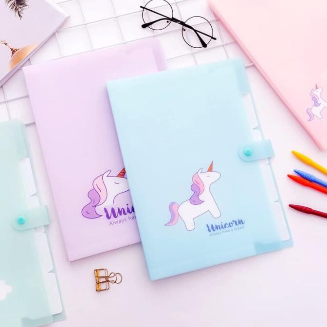 

Office & Stationery | Document Organizer | Map A4 Unik 5 Lapis Edisi Unicorn Unik | Best Seller