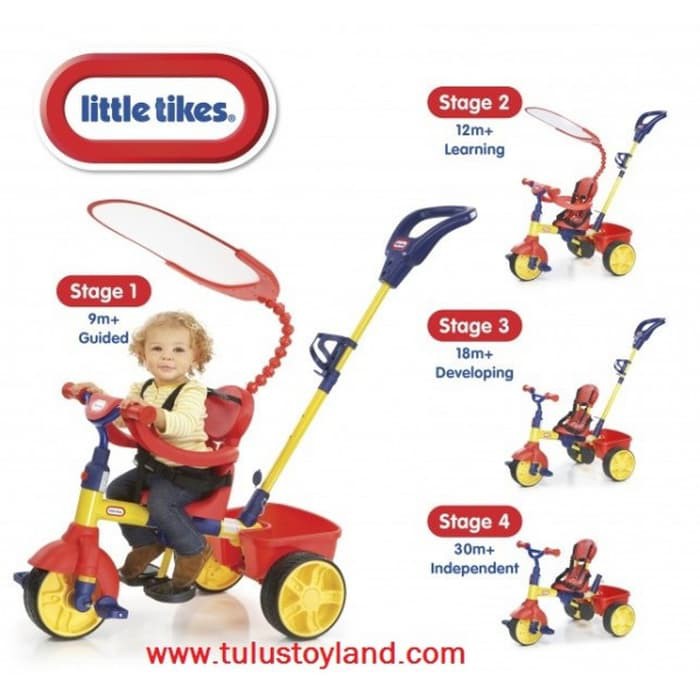 Sepeda Little Tikes 4 in 1 Trike Primary