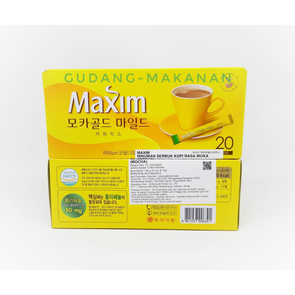 Maxim Coffee Mocha Korean - Mocha 20sachet