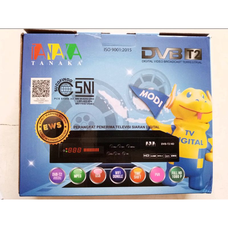 STB Set Top Box DVB T2 siaran TV digital Receiver Tuner