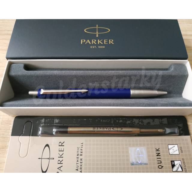 

Paket 1 Klik: 1pcs Parker Vector Standard Blue Ballpoint + Refill Ballpoint