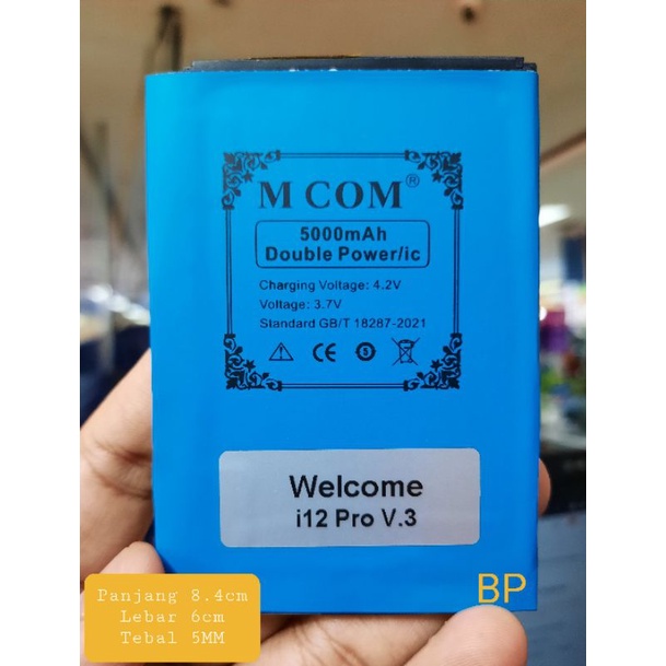 Baterai Welcome P45 Pro Plus Pro+ i12 Pro V.2 P40 Mini i12 Pro V.3 Double Power Murah Meriah