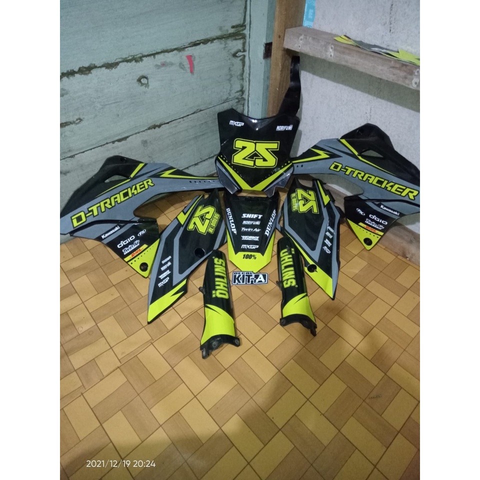 Decal Klx 150 Bf Hitam Hijau Stabilo