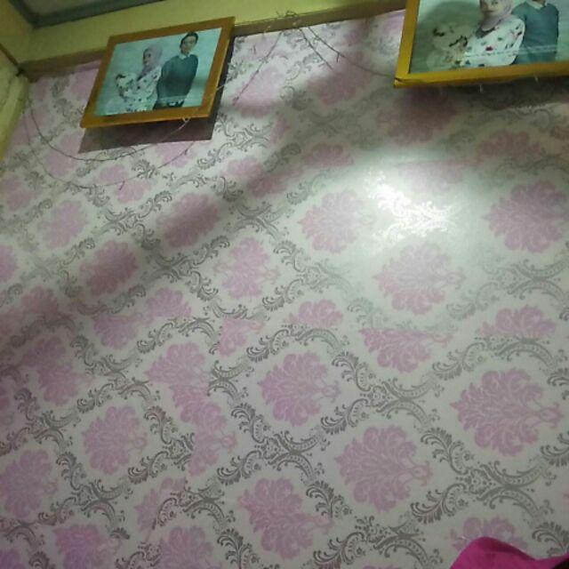 Ys024p Walpaper Dinding Vintage Pink 500 Wall Stiker Wallpaper Dinding Vintage Pink