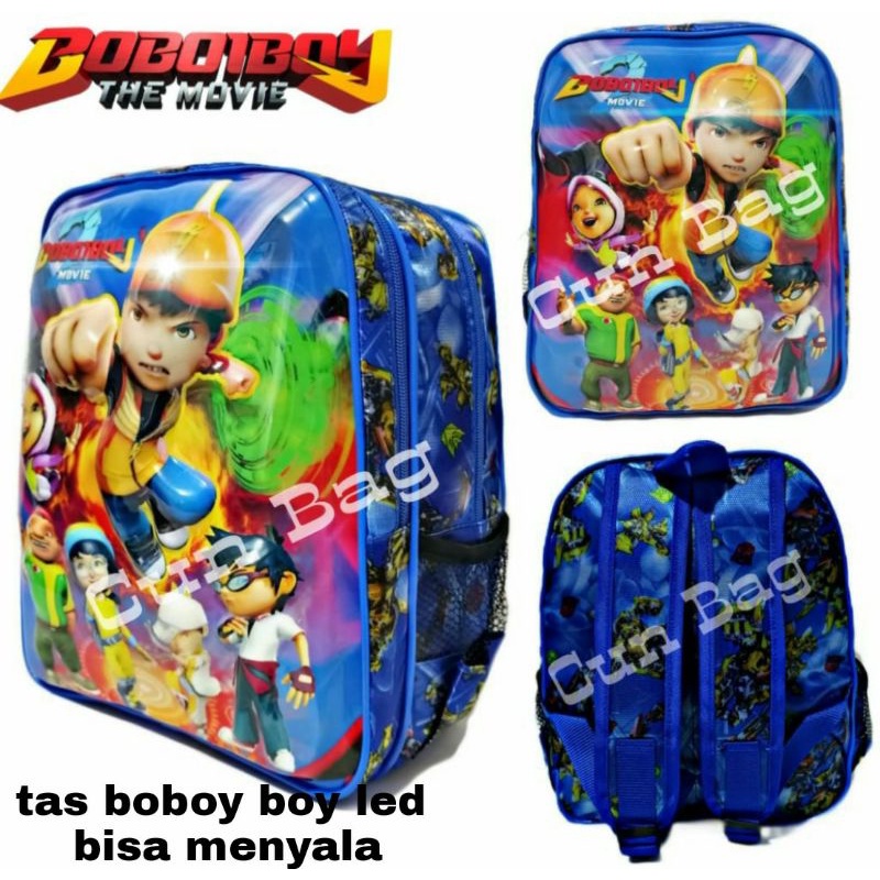 tas boboy boy anak bisa menyala led tas boboy boy keren teebaru