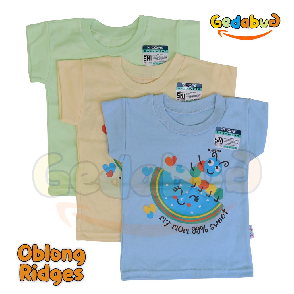 Kaos Oblong Ridges | Oblong Anak Warna Motif Karekter