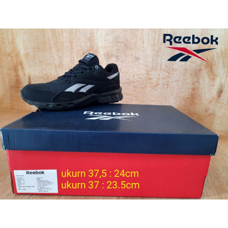 sepatu anak laki laki import Reebok original full black