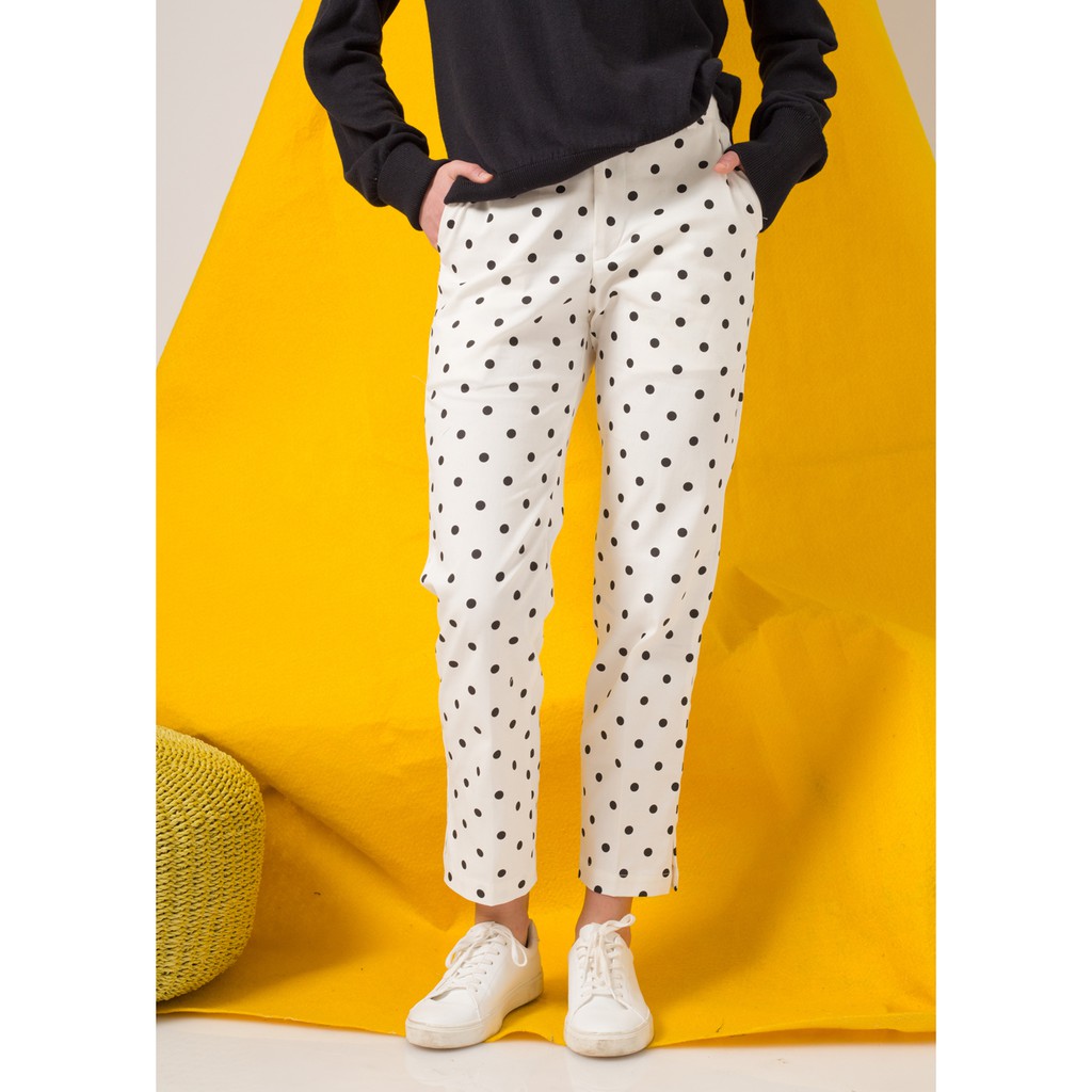 

Sean Pants Polka White