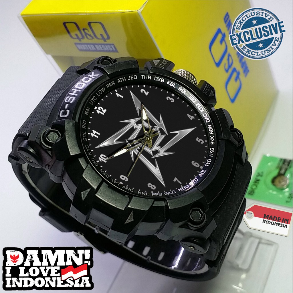 (EXCLUSIVE ) JAM TANGAN METALLICA WATER RESIST FREE BOX DAN BATREI - NO.4