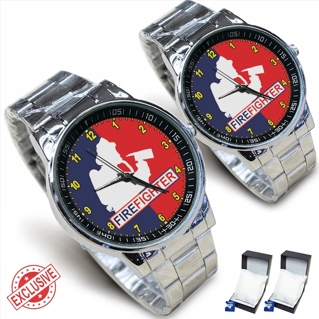 Jam Tangan Rantai Couple FIRE FIGHTER 02 (Cool)