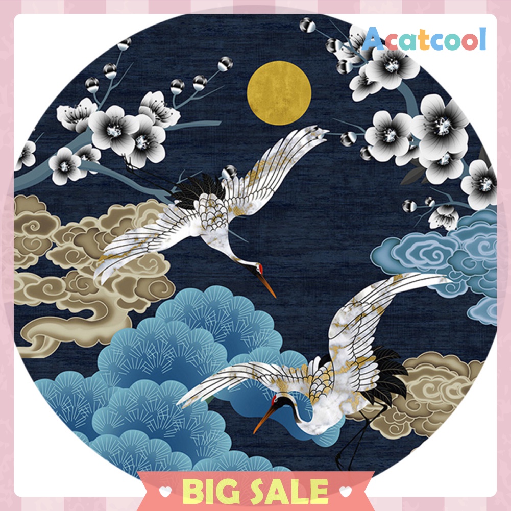 Full Drill Diamond Painting Two Flying Crane Cross Stitch Embroidery Mosaic