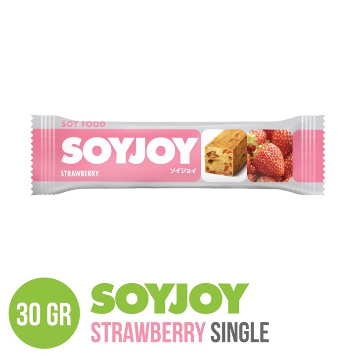 SOYJOY Snack Bar Kedelai Strawberry 30gr - Single