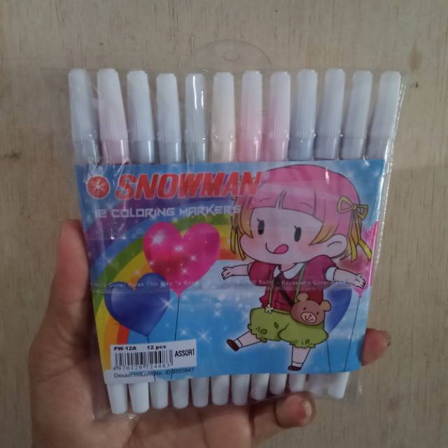 

Spidol snowman 12 warna