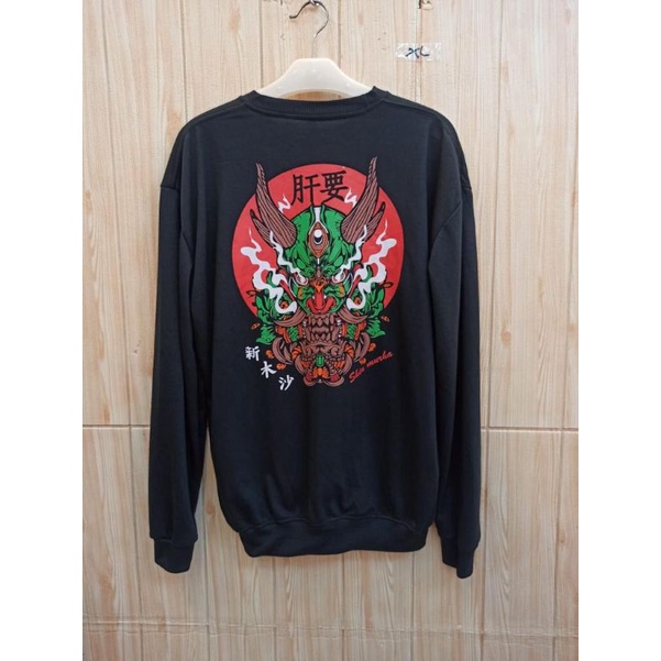 SWEATER PRIA HITAM LENGAN PANJANG UNISEX MURAH (READY STOCK / COD)