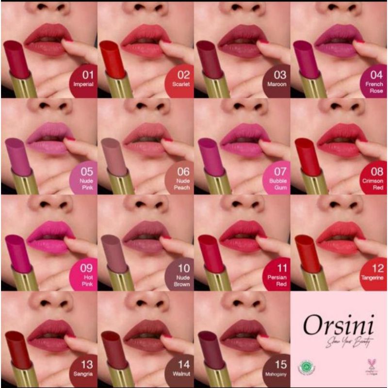 Auroramart Orsini Lipstik Colorfix