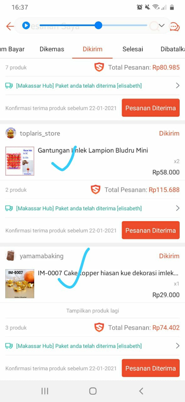 Gantungan Imlek Lampion Bludru Mini