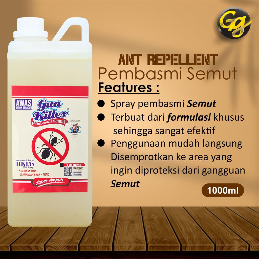 GUN KILLER PEMBASMI SEMUT 1000 ML INSEKTISIDA