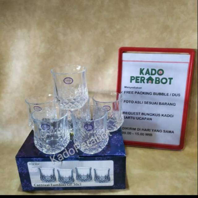 Gelas wine set premium isi 6 - wine glass set formia