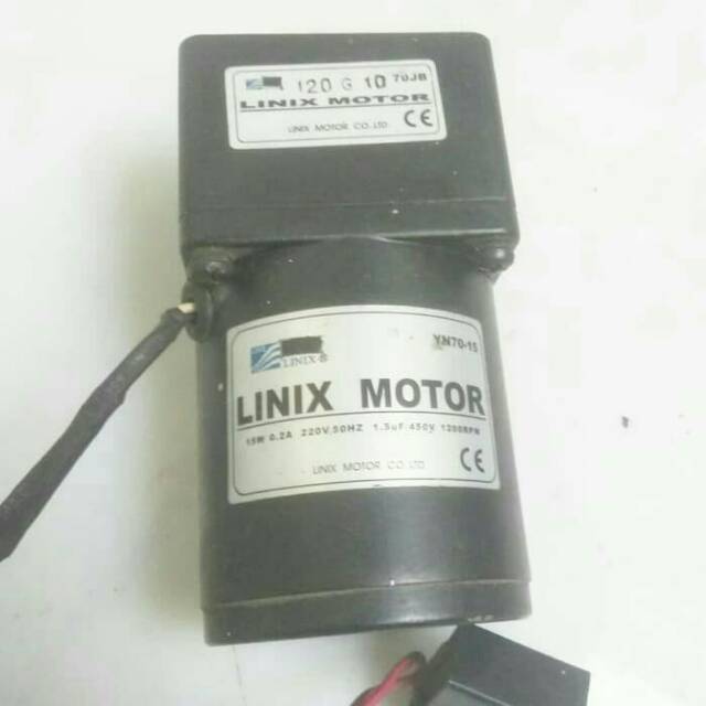 linix gearbok motor ac 220v 12rpm 15 wat